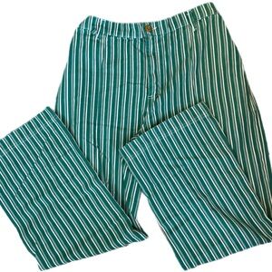 Big Bud Press western pants - green frontier stripe 🫛🤠